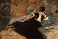 Manet, Edouard - Woman with Fans( Nina de Callias)